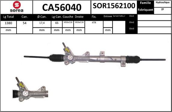 EAI CA56040 - Рульовий механізм, рейка autozip.com.ua