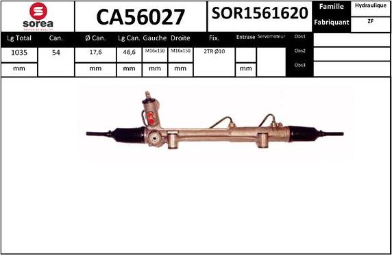EAI CA56027 - Рульовий механізм, рейка autozip.com.ua