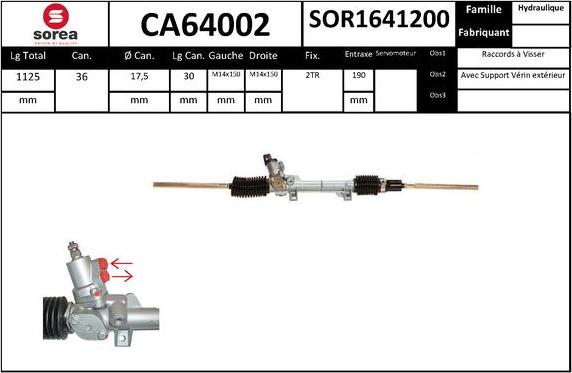 EAI CA64002 - Рульовий механізм, рейка autozip.com.ua