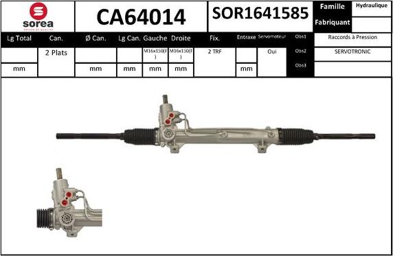 EAI CA64014 - Рульовий механізм, рейка autozip.com.ua
