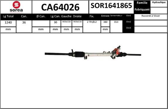 EAI CA64026 - Рульовий механізм, рейка autozip.com.ua