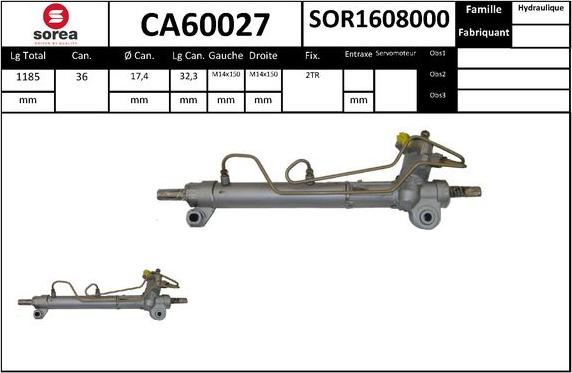 EAI CA60027 - Рульовий механізм, рейка autozip.com.ua