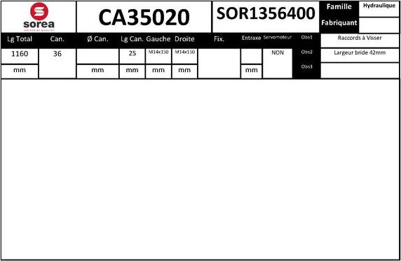 EAI CA35020 - Рульовий механізм, рейка autozip.com.ua
