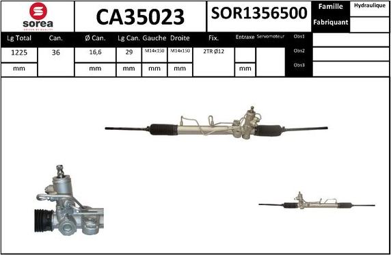 EAI CA35023 - Рульовий механізм, рейка autozip.com.ua