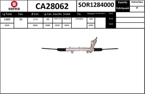 EAI CA28062 - Рульовий механізм, рейка autozip.com.ua
