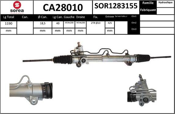 EAI CA28010 - Рульовий механізм, рейка autozip.com.ua