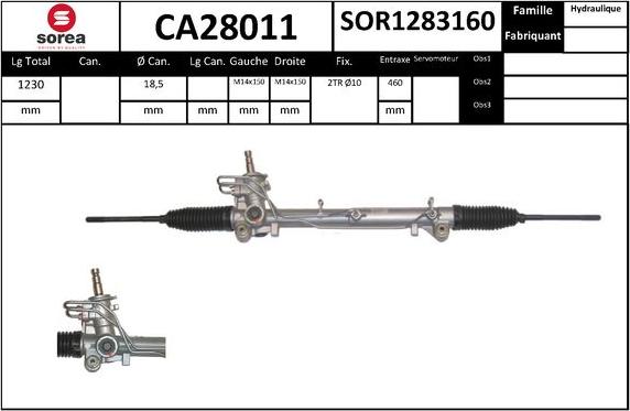 EAI CA28011 - Рульовий механізм, рейка autozip.com.ua