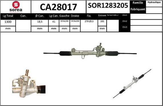 EAI CA28017 - Рульовий механізм, рейка autozip.com.ua