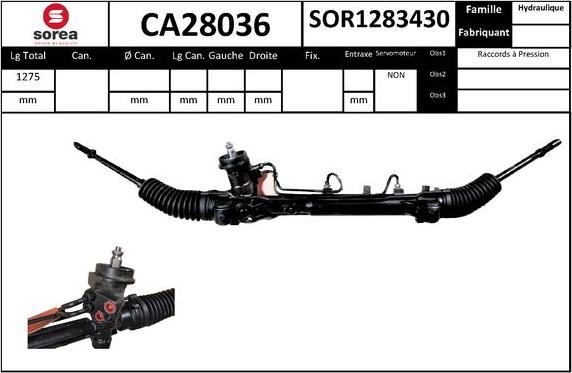EAI CA28036 - Рульовий механізм, рейка autozip.com.ua