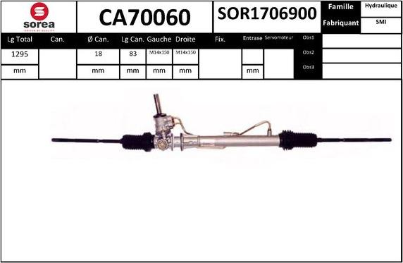EAI CA70060 - Рульовий механізм, рейка autozip.com.ua