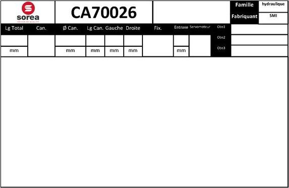 EAI CA70026 - Рульовий механізм, рейка autozip.com.ua