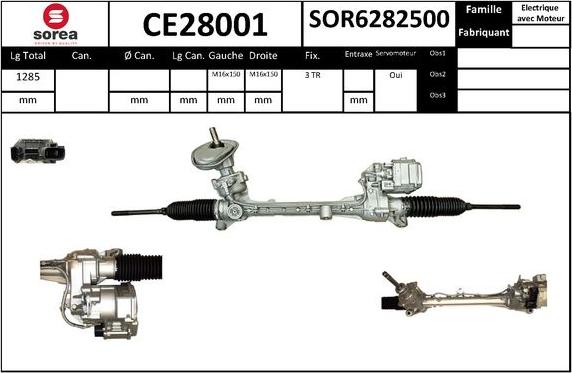 EAI CE28001 - Рульовий механізм, рейка autozip.com.ua