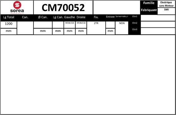 EAI CM70052 - Рульовий механізм, рейка autozip.com.ua