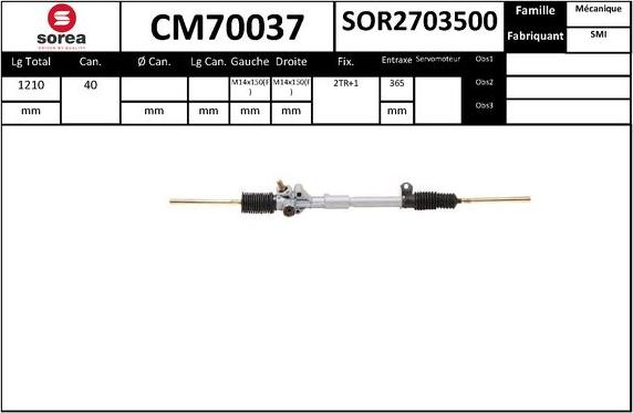 EAI CM70037 - Рульовий механізм, рейка autozip.com.ua