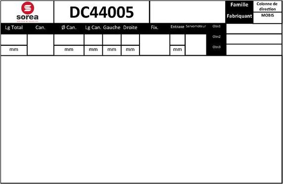 EAI DC44005 - Рульова колонка autozip.com.ua
