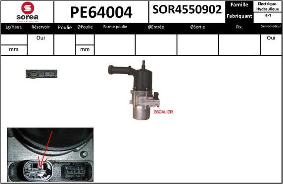 EAI PE64004 - Гідравлічний насос, рульове управління, ГУР autozip.com.ua