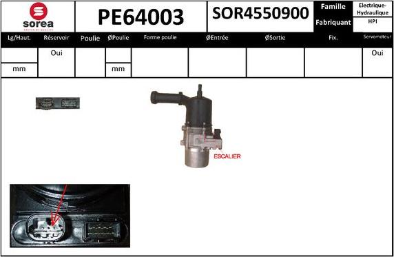 EAI PE64003 - Гідравлічний насос, рульове управління, ГУР autozip.com.ua