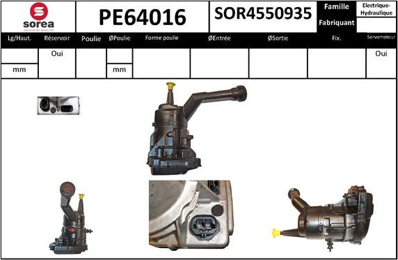 EAI PE64016 - Гідравлічний насос, рульове управління, ГУР autozip.com.ua