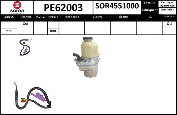 EAI PE62003 - Гідравлічний насос, рульове управління, ГУР autozip.com.ua