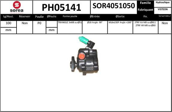 EAI PH05141 - Гідравлічний насос, рульове управління, ГУР autozip.com.ua