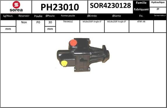 EAI PH23010 - Гідравлічний насос, рульове управління, ГУР autozip.com.ua