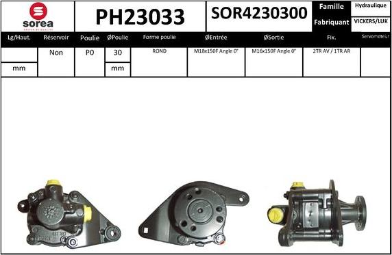 EAI PH23033 - Гідравлічний насос, рульове управління, ГУР autozip.com.ua