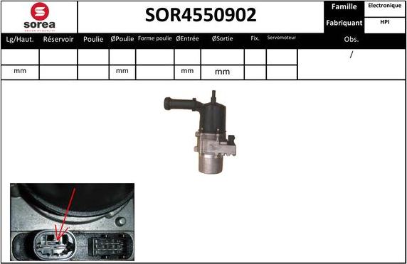 EAI SOR4550902 - Гідравлічний насос, рульове управління, ГУР autozip.com.ua