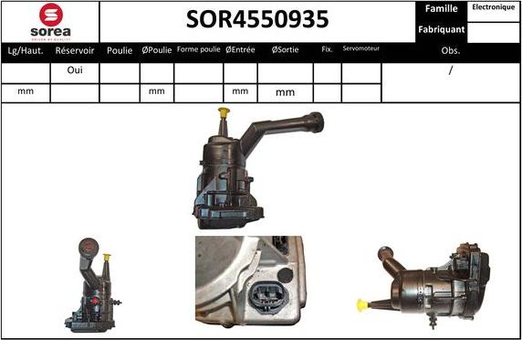 EAI SOR4550935 - Гідравлічний насос, рульове управління, ГУР autozip.com.ua