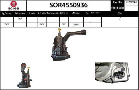 EAI SOR4550936 - Гідравлічний насос, рульове управління, ГУР autozip.com.ua