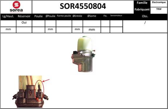 EAI SOR4550804 - Гідравлічний насос, рульове управління, ГУР autozip.com.ua