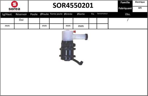 EAI SOR4550201 - Гідравлічний насос, рульове управління, ГУР autozip.com.ua