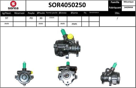EAI SOR4050250 - Гідравлічний насос, рульове управління, ГУР autozip.com.ua
