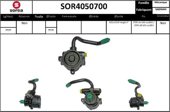 EAI SOR4050700 - Гідравлічний насос, рульове управління, ГУР autozip.com.ua