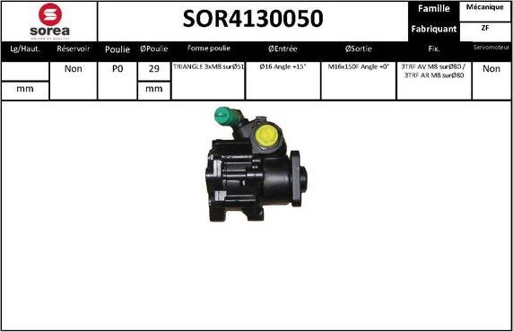 EAI SOR4130050 - Гідравлічний насос, рульове управління, ГУР autozip.com.ua