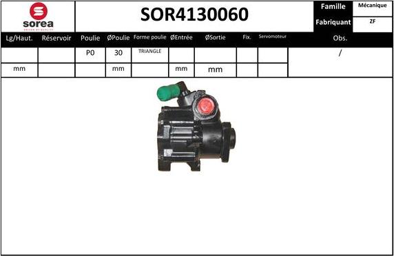 EAI SOR4130060 - Гідравлічний насос, рульове управління, ГУР autozip.com.ua