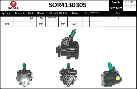 EAI SOR4130305 - Гідравлічний насос, рульове управління, ГУР autozip.com.ua