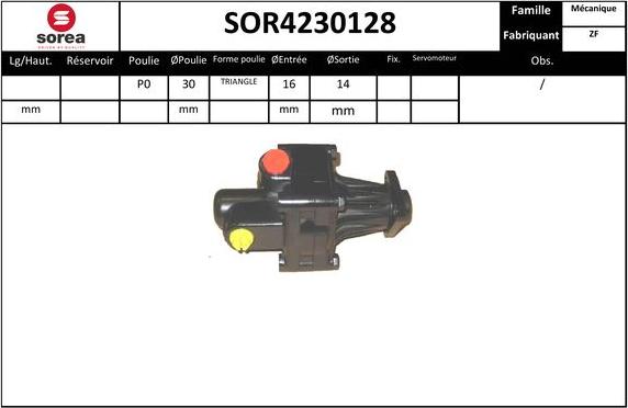 EAI SOR4230128 - Гідравлічний насос, рульове управління, ГУР autozip.com.ua