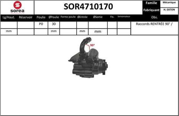 EAI SOR4710170 - Гідравлічний насос, рульове управління, ГУР autozip.com.ua