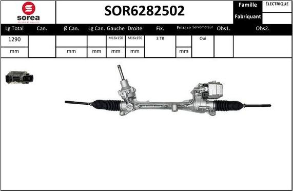 EAI SOR6282502 - Рульовий механізм, рейка autozip.com.ua