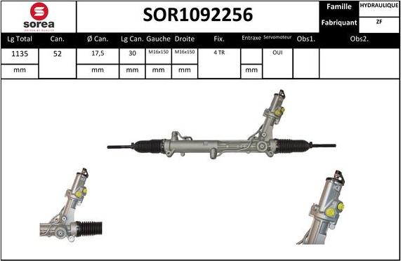 EAI SOR1092256 - Рульовий механізм, рейка autozip.com.ua