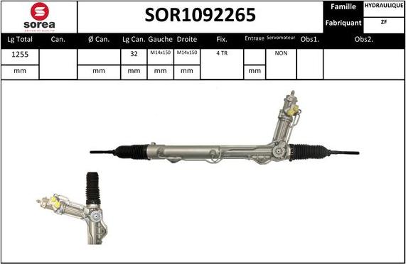 EAI SOR1092265 - Рульовий механізм, рейка autozip.com.ua