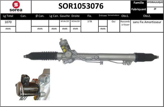 EAI SOR1053076 - Рульовий механізм, рейка autozip.com.ua