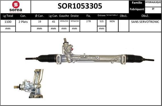 EAI SOR1053305 - Рульовий механізм, рейка autozip.com.ua