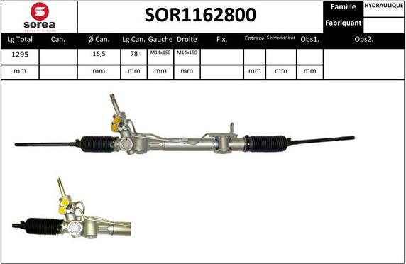 EAI SOR1162800 - Рульовий механізм, рейка autozip.com.ua