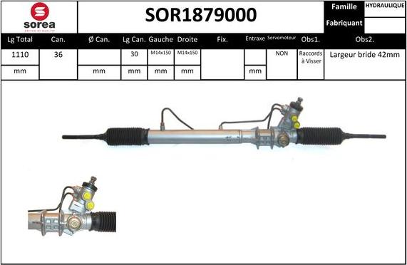 EAI SOR1879000 - Рульовий механізм, рейка autozip.com.ua