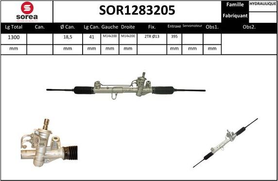 EAI SOR1283205 - Рульовий механізм, рейка autozip.com.ua