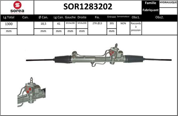 EAI SOR1283202 - Рульовий механізм, рейка autozip.com.ua