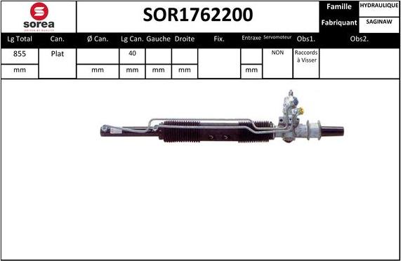 EAI SOR1762200 - Рульовий механізм, рейка autozip.com.ua