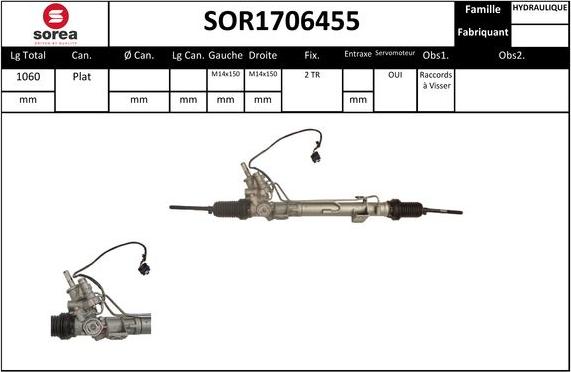 EAI SOR1706455 - Рульовий механізм, рейка autozip.com.ua