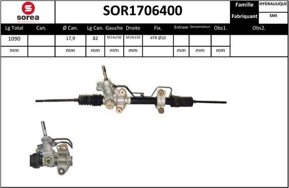 EAI SOR1706400 - Рульовий механізм, рейка autozip.com.ua